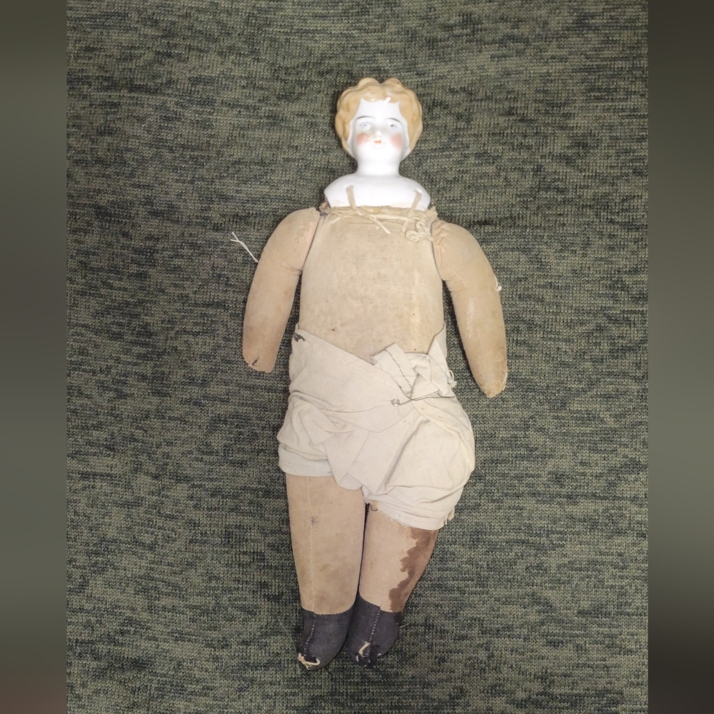 Antique China Doll Likely 1800-1900 Swedish In Origan